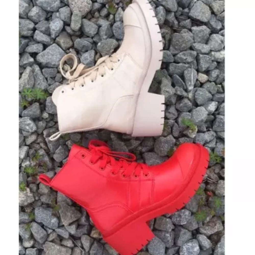 Nude lug sole boot - Picture 2 of 6